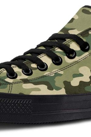 Soldier Camo Low-Top Sneakers | Rugged Tactical Streetwear Shoes